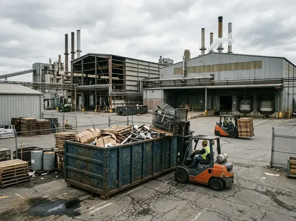 industrial-factory-scrap-conta-003 — frequently asked questions, Cheap Roll-off Dumpster Rentals in North Zanesville, OH